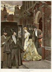 Fototapeta premium Married for Money. Date: 1889