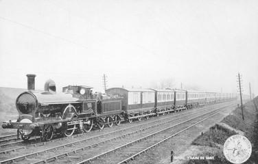 Royal Train LNWR 1887. Date: 1887