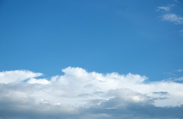 blue sky and clouds