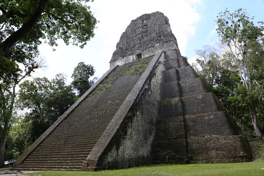 Temple V at Tikal, Guatemala, Central America