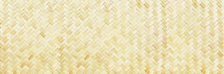 horizontal woven bamboo texture for background and design
