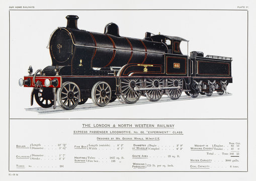 London And North Western Railway 'Experiment' Locomotive. Date: Circa 1910