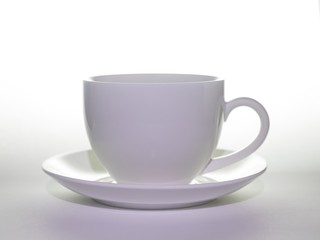 Cup of coffee isolated white on background