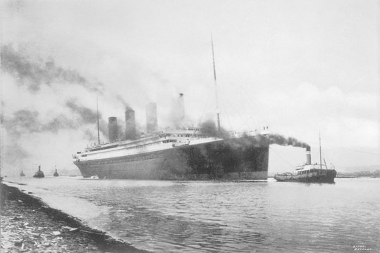 Titanic at Belfast. Date: 1912