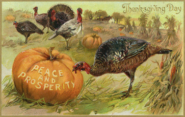 Turkey at Thanksgiving. Date: 1908