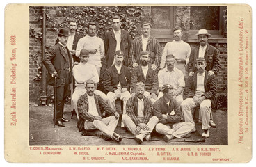 Aussie Cricketers 1893. Date: 1893