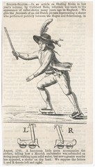 Dutch Roller-Skater 1790. Date: 1790