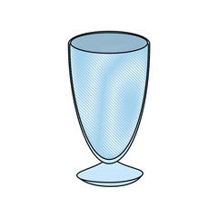 glass  icon over white background vector illustration
