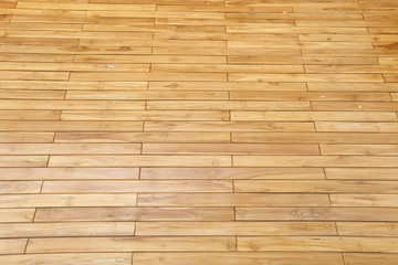 Wooden Wall by stacking or arrange of wood peices and smooth surface, nail together