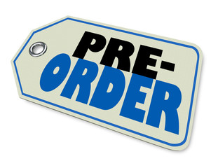 Pre-Order Buy Purchase Shopping Tag 3d Illustration