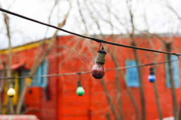 Bright colors of Caminito in La Boca neighborhood of Buenos Aires