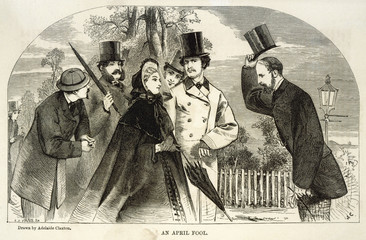 Raising his Hat  1864. Date: 1864