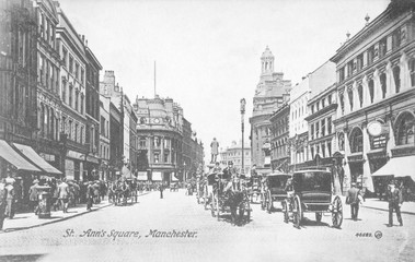 View of St Ann's Square  Manchester. Date: circa 1900 - 162317903