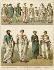 Ancient Roman costume (men). Date: Ancient Rome