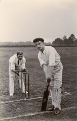 Cricket at Horley Surrey. Date: 1908