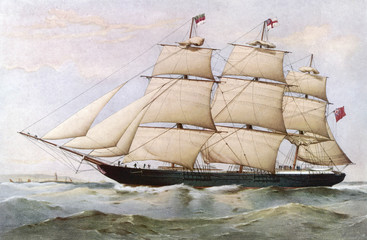 Ship 'Ida Ziegler'. Date: 1854