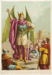 Fototapeta premium Diabolus Pilgrim's Progress. Date: early 19th century