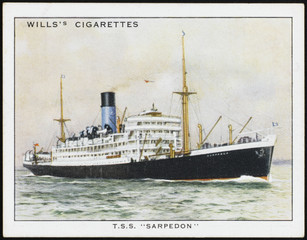 Sarpedon Steamship. Date: 1923