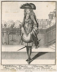 Necktie - Wm of Orange. Date: circa 1690