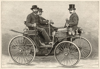 Peugeot 1891 motor car. Date: 1891