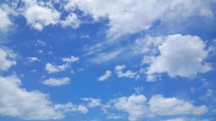 Fototapeta na wymiar Beautiful blue sky background