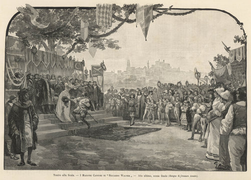 Meistersinger in Milano. Date: 1890