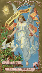 Obraz premium Angel with Doves. Date: 1878