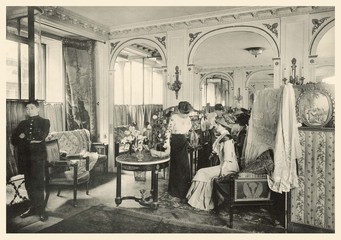 Naklejka na ściany i meble Fashion House - Paquin. Date: 1910