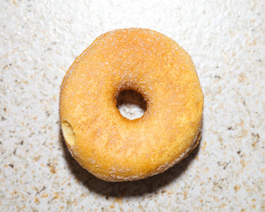 Sugar tasty donut grey background - 162322175