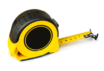 Tape measure isolated on white