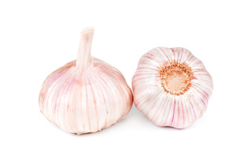garlic isolated on white background
