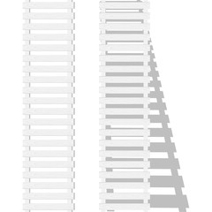 Obraz premium Wooden ladder Isolated. Vector illustration