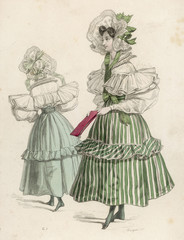 Viennese Fashion 1830. Date: 1830