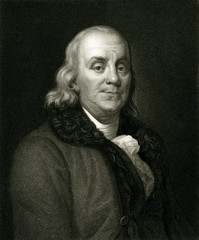 Franklin - Thomson. Date: 1706 - 1790 - obrazy, fototapety, plakaty