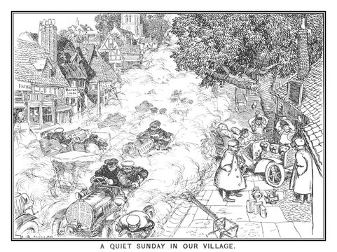 Punch - Motoring Cartoon. Date: 1906