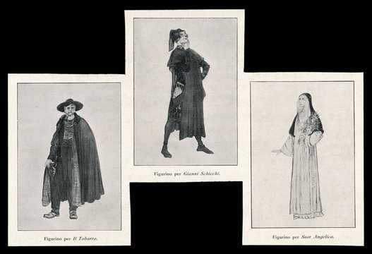 Puccini Trittico Costume. Date: 1922
