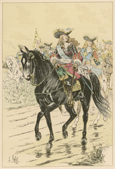 1721 Frenchman on Horse. Date: 1721