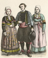 Racial - Breton Three. Date: late 19th century