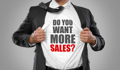 Do you want more sales? / man open shirt - 162325595