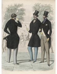 Lonchamps Fashions 1845. Date: 1845