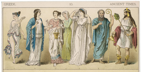 Greece - Costume. Date: circa 600 BC