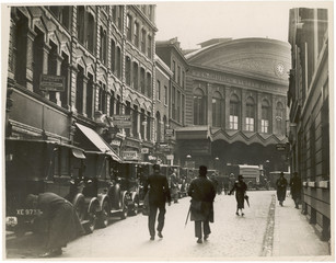 Fenchurch Street Railway Station  London. Date: 1930 - obrazy, fototapety, plakaty