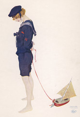 Female Type - Sailor Suit. Date: circa 1914
