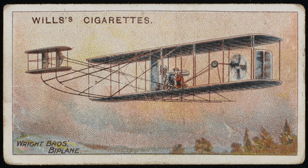 WRIGHT 1903 cigarette card. Date: 1447