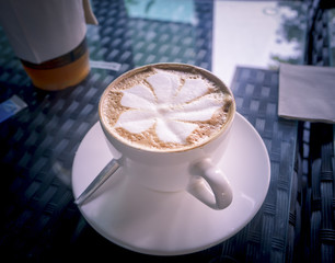 Cup of coffee with Latte art