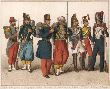 French Soldiers. Date: 1830 onwards