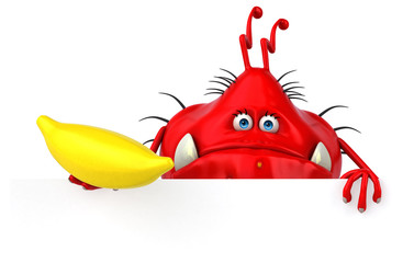 Fun germ - 3D Illustration