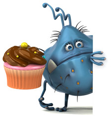 Fun germ - 3D Illustration