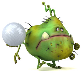 Fun germ - 3D Illustration