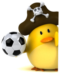 Yellow bird - 3D Illustration